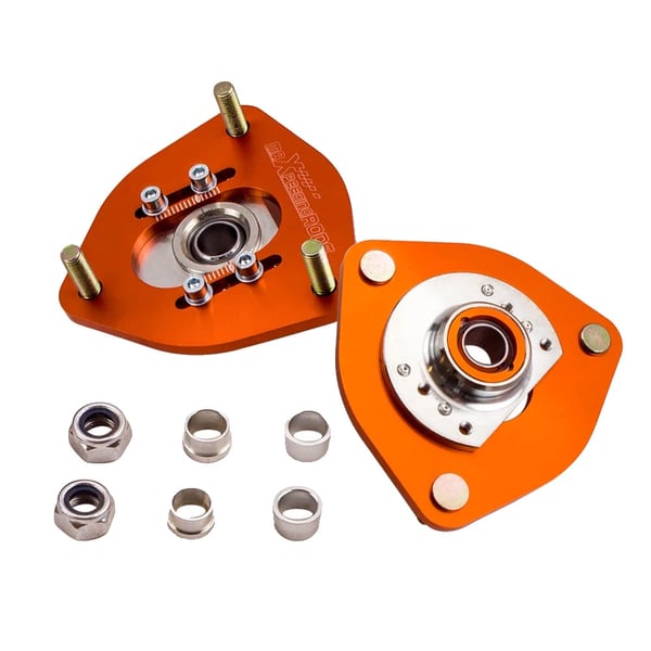 Suspensions Top Mounts, Justerbar Tændingsmærke, Bushing Pillow Ball Design, Kompatibel med Nissan S13 S14