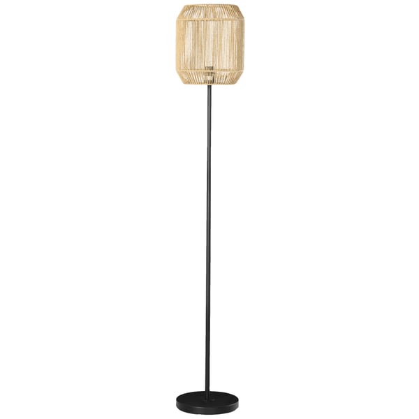 Gulvlampe, Metalramme og Papirreb, Ø26 x 164 cm, Accepterer Halogen- og LED-pærer, AC Strømkilde, Samling Påkrævet