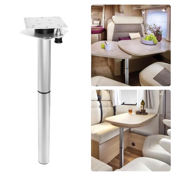 Svingbare bordben, aluminiumlegering, justerbar højde, dobbeltlagsdesign, letvægts, kompatibel med campingvogne