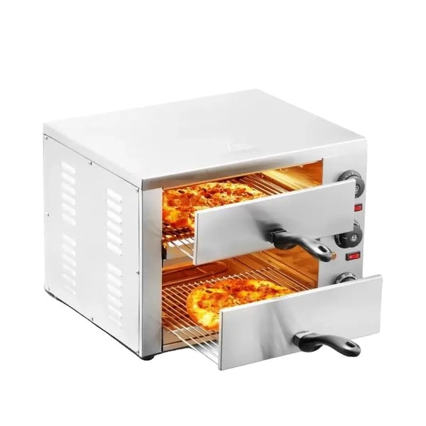 Elektrisk Pizzaovn, Justerbar Temperatur, Timerkontrol, Brugervenlig