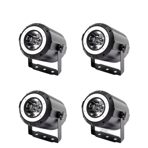 Scene Belysning, RGBW Stråleeffekt, DMX512 Kontrol,4Pcs, EU Stik