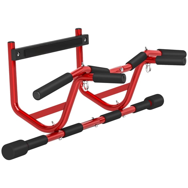 Pull-Up Bar, Justerbar Bredde, Maksimal Belastning 150 kg,Rød