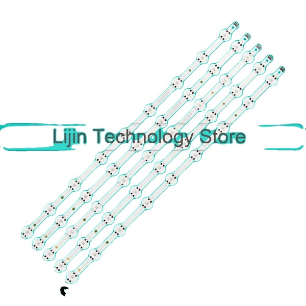 LED Baggrundsbelysningsstrimmel, 715 mm længde, 9 LED-perler pr. strimmel, 6V spænding