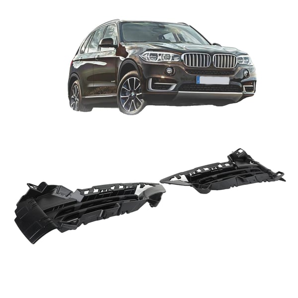 Frontstødfangergrill, holdbar ABS-plast, nem installation, kompatibel med X5 F15 (2014-2018), glat finish
