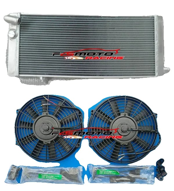 Radiator og Ventilatorer, Aluminium, Kerne Størrelse 604mm x 268mm x 40mm, Kompatibel med PEUGEOT 205 GTI 1.6L, 2 Rækker, Letvægts