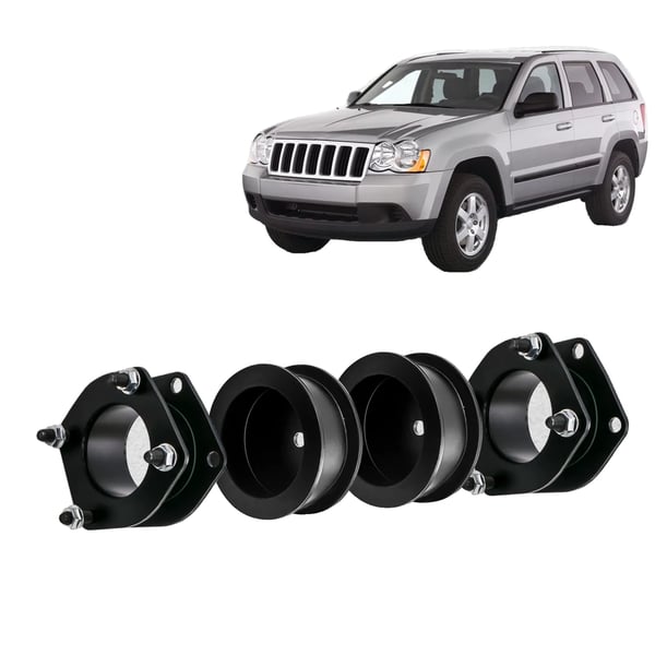 Lift Leveling Kit til Jeep Grand Cherokee WK & Commander XK, Passer til dæk op til 32", Nem installation, Holdbar konstruktion i kulstofstål