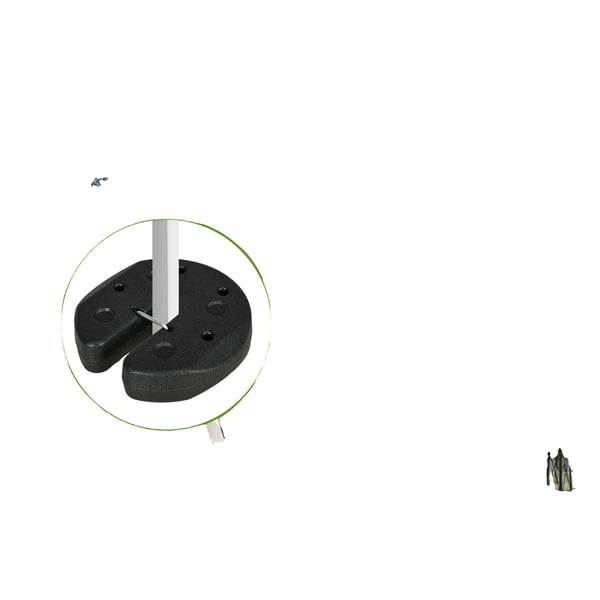 Markisvikter, 4 set, HDPE-material