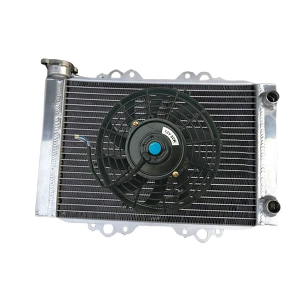 Radiator, Aluminium, Specialtilpasset til KFX450/KFX450R modeller, Forbedret køleeffektivitet, TIG-svejset konstruktion, Spejlpoleret finish