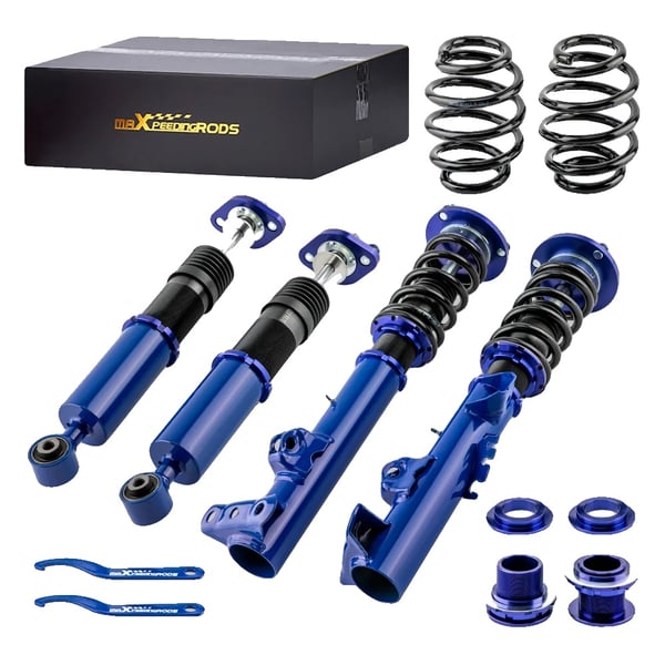 Coilover affjedringskit, højdejusterbar, passer til luksus sports sedan, støddæmper, højstyrke aluminiumlegering, olietryk