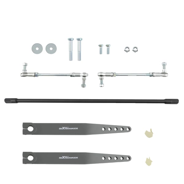 Front Sway Bar End Links Kit, Justerbar Længde 255-285mm, Holdbar Stål Konstruktion, Forbedret Køre Stabilitet