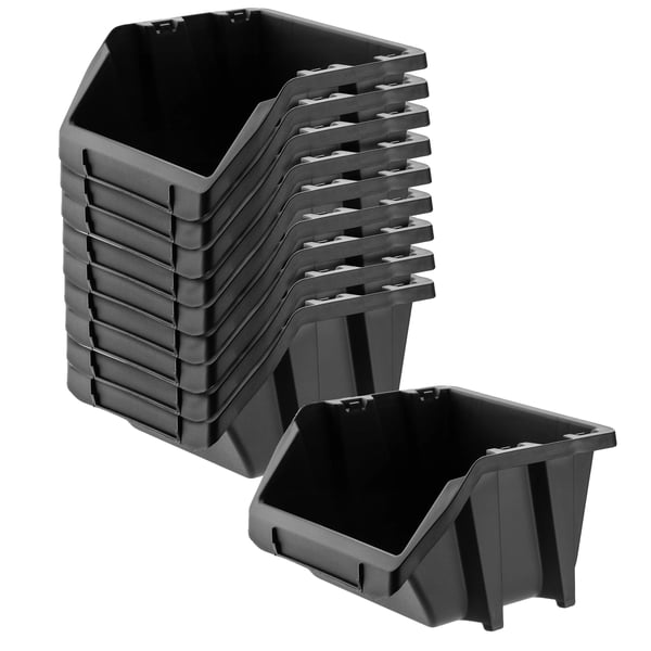 Opbevaringsbeholder, Holdbart Plastik, 272x238mm Dimensioner, Ideel til Små Værkstedsartikler, Temperaturinterval -20 til 100°C, Letvægtsdesign