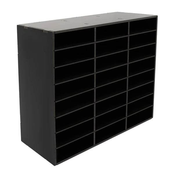 Työpöydän tiedostojärjestelijä, 24/36 tilavaa lokeroa, kestävä PVC-runko, moderni muotoilu
