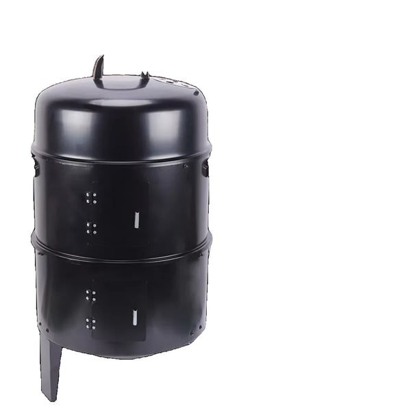3-i-1 Multifunktionell Grill, Kolmatlagning, Avtagbara Komponenter, 15,74 tum i Diameter, svart