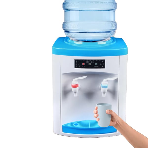 220V Varmt & Koldt Vand Dispenser, Ergonomisk Kran Design, Dobbelt Temperaturkontrol, Kompakt Fritstående