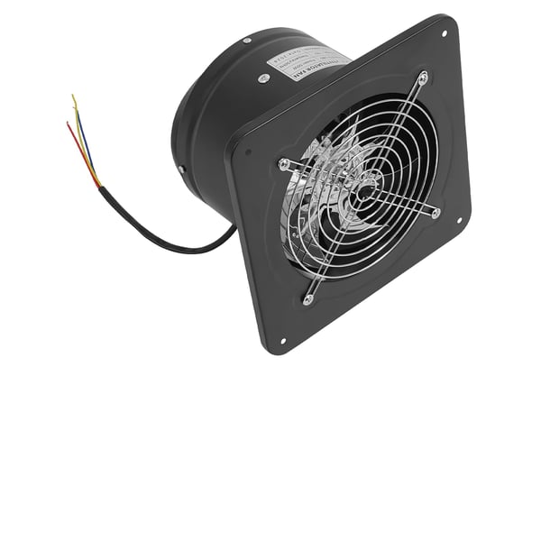 Afbudsventilator, 50W, 2600 RPM, Dimensioner 9,06 x 9,06 x 5,51 tommer, Lav støj 60-70 dB, Egnet til køkkener og badeværelser