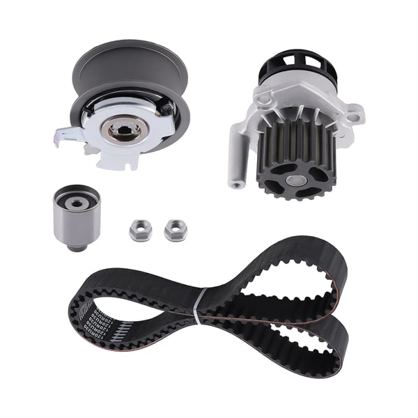 Tandrem og vandpumpe kit, Højkvalitets syntetisk gummi, Standard længde, Kompatibel med flere modeller, Designet til optimal motorydelse Tandrem og vandpumpe kit, Højkvalitets syntetisk gummi, Standard længde, Kompatibel med flere modeller, Designet til optimal motorydelse
