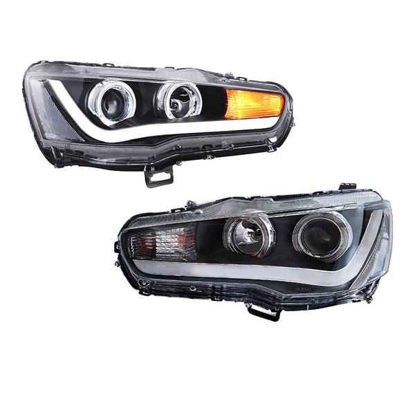 Forlygtesamling, Klar Linse, LED DRL,6500-7000K