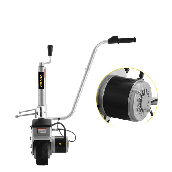 Motoriseret Jockeyhjul Flytter, 5000 lbs Kapacitet, Fjernbetjening, Kraftig Design, Justerbar Højde 12.6"-16.5"