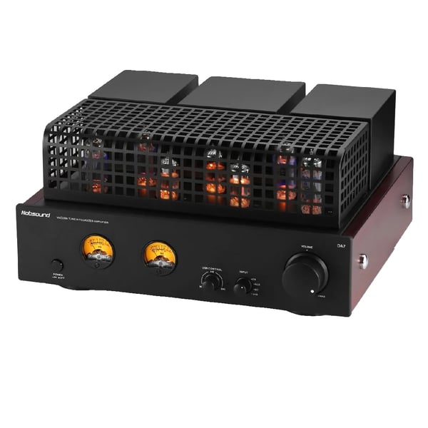Putkivahvistin, Nimellisteho 12W x 2, Taajuusvaste 10Hz - 40kHz, Mitat 318mm x 305mm x 155mm, Syöttöherkkyys 300mV, Tehonkulutus 150W