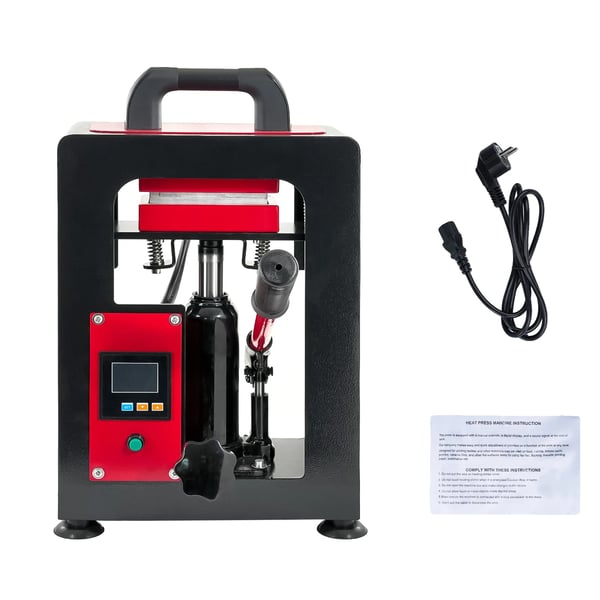 Varmepressemaskine, 700W effekt, 6x12 cm varmeplade, 5 tons tryk, touchskærmskontrol