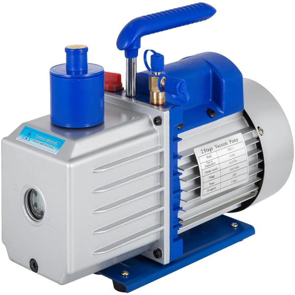 Imupumppu, 9 CFM Virtausnopeus, 1 HP Teho, Kaksoisvaihe, 370 ml Öljykapasiteetti, 1720 rpm Kiertonopeus
