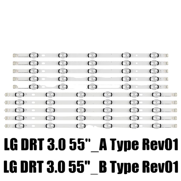 LED Strip, 1152 mm Længde, 11 LED Perler, 6 V Spænding, CE Certificeret, Kompatibel med DRT 3.0 55" LED Strip, 1152 mm Længde, 11 LED Perler, 6 V Spænding, CE Certificeret, Kompatibel med DRT 3.0 55"