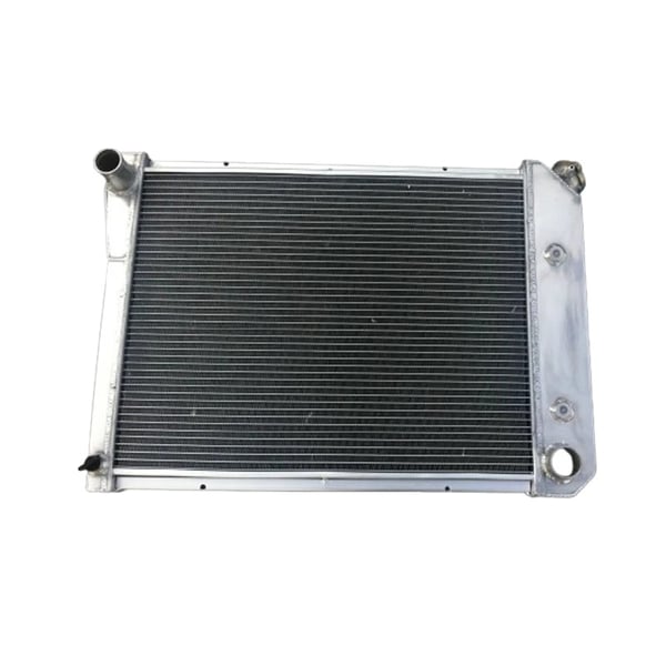 Radiator, Aluminium, Kerne Dimensioner 17" x 20 3/4" x 2 1/2", Samlede Dimensioner 19" x 27" x 2 3/4", Øverste Slange 1 1/2", Nederste Slange 1 3/4"