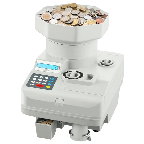 Møntsorterer, Høj Kapacitet, Automatisk Sortering,1300 stk min