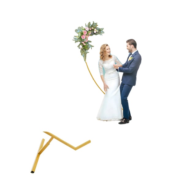 Bryllupsbue, Hjerteformet Design, Robust Fritstående Ramme,XL