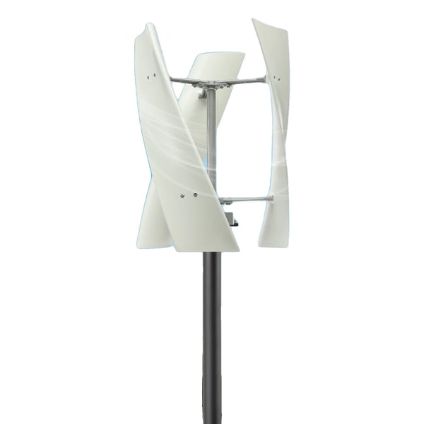 Vertikal Vindmølle Generator, Maksimal Effekt 100W, Nominel Spænding 12V/24V, Hjuldiameter 53cm, Nominel Vindhastighed 13m/s