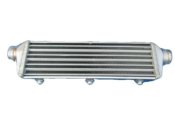 Intercooler, Kerne Størrelse 450x140x50 mm, Samlet Længde 580 mm, Indløbsdiameter 55 mm, Udløbsdiameter 55 mm, Designet til Delta Fin Design