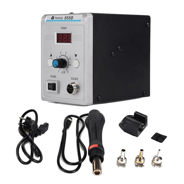 Kuuma Ilmapistooli, 700W Tehonkulutus, 220V Jännite, 100°C–450°C Lämpötila-alue, 120L/min Ilmavirta, Ergonominen Anturikahva