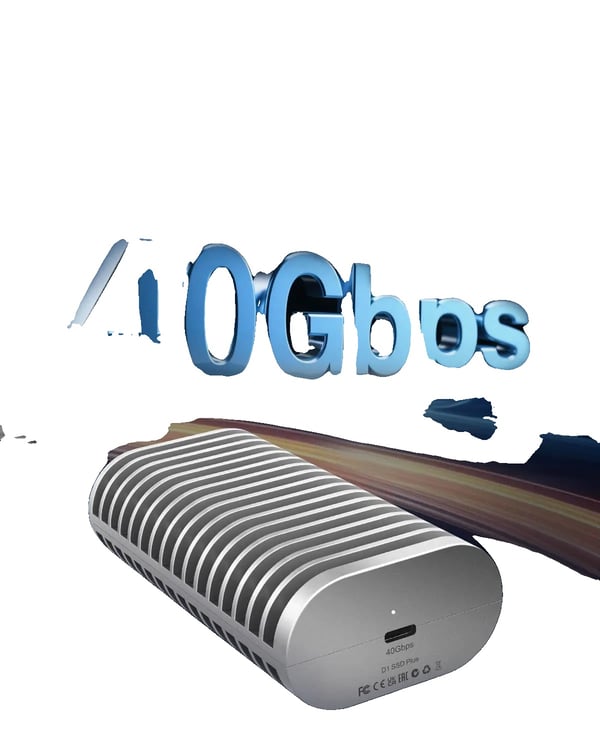 M.2 NVMe SSD kabinet, Aluminium, 1.8 tommer, Kompatibel med SSD'er op til 8TB, USB 4/3.2/3.1/3.0, Op til 3853MB/s overførselshastighed
