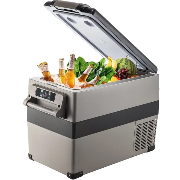 Bärbar bilkyl, 45L kapacitet, kylområde -20℃ till 20℃, effekt 60W, spänning 12/24V DC, vikt 15,5 kg