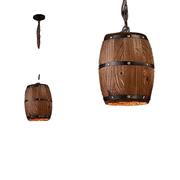 Riippuvalaisin, teollinen retrodesign, säädettävä ketju,Ruskea