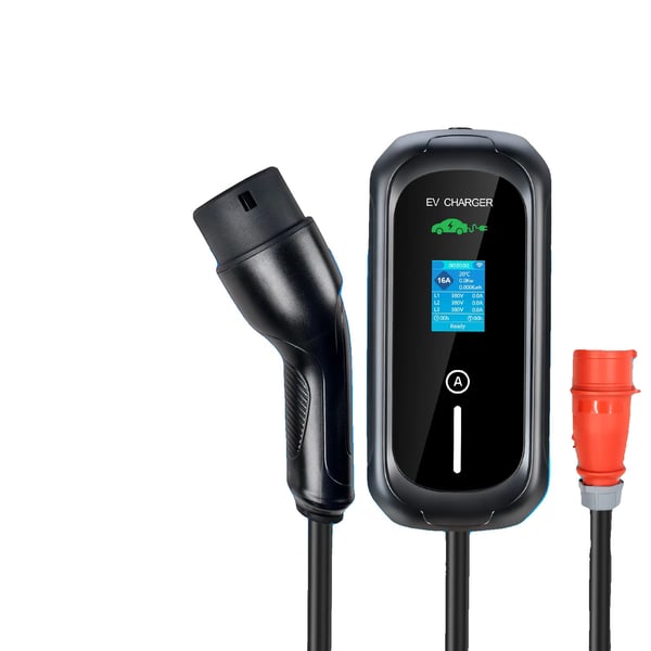 EV-laddare, Justerbar Ström, Smart App Kontroll,TYP2