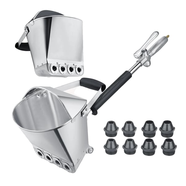 Cementbruk Sprutpistol, 8 Metallmunstycken, Effektiv Tillämpning,Silver