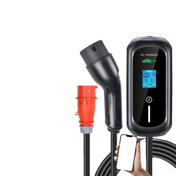 Mobil EV-lader, 11KW effektudgang, Type 2 kompatibilitet,TYPE2