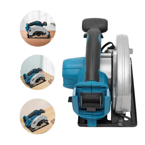 Trådløs rundsav, 20000 RPM, 750W effekt, 90 mm skæredybde, 0-45° vinkeljustering, 2,99 kg vægt