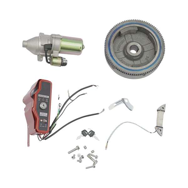 Elektrisk Start Konverteringskit, Til Generisk Motor 11HK, Til Generisk Motor 13HK, Holdbar Aluminium Konstruktion, Problemfri Installation