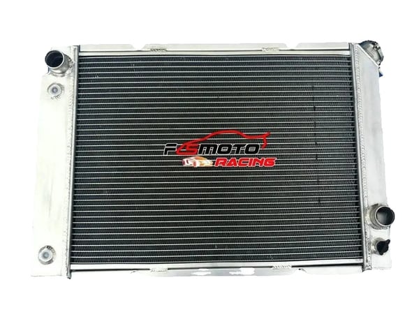 Aluminium Radiator, Kerne Dimensioner 19 3/4" x 14 1/4", Samlede Dimensioner 24" x 16 1/2", Øvre Indløbsstørrelse 1 5/16"