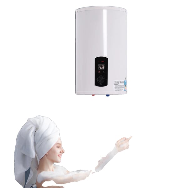 Elektrisk Vandvarmer, 2000 Watt, 30 Liter, Håndbruser Kompatibel, Høj Vandtæt Rating, Holdbar Konstruktion