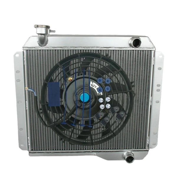 Radiator, Kerne Størrelse 490 mm x 430 mm, Samlet Størrelse 565 mm x 540 mm, Indløbsdiameter 38 mm, Udløbsdiameter 38 mm