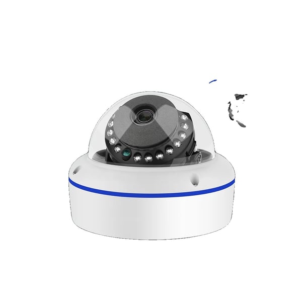 IP Kamera, 4MP/5MP Opløsning, Vandalbeskyttet Dome, Nattesyn op til 20m, POE Support, Indbygget Mikrofon