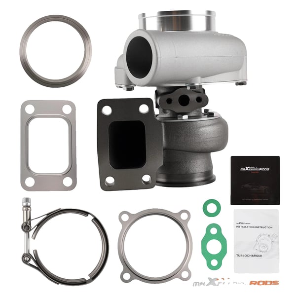 Turbocharger, 4/6 cylindere motorer, 2.5L-6.0L kapacitet, 600 HK output, våd flydende lejetype, mat finish Turbocharger, 4/6 cylindere motorer, 2.5L-6.0L kapacitet, 600 HK output, våd flydende lejetype, mat finish