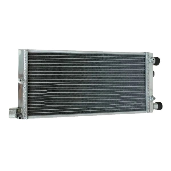Radiator, Aluminium, 23.2" x 10" x 3", Kerne Størrelse 18.5" x 9.7" x 1.6", Kompatibel med FIAT CINQUECENTO, Indløb/Udløb 1.25"