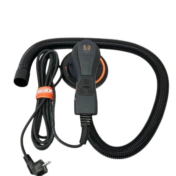 Elektrisk orbital sliber, 150 mm hjuldiameter, 350W nominelt inputeffekt, 1800 omdr./min tomgangshastighed, 2,3 kg vægt, ergonomisk design