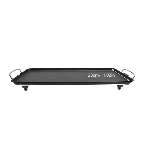 Elektrisk Grill, 1500W, 220V, Dimensioner: 68cm x 28cm x 7cm, Temperaturinterval: 0-250°C, Bærbart Design