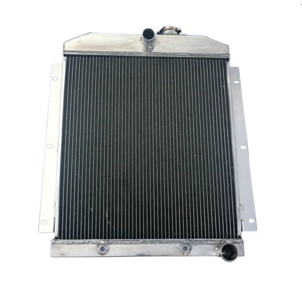 Radiator, Aluminium, Kerne Størrelse 19-3/8" x 20-3/4" x 2", Samlet Størrelse 22-1/2" x 25-1/2" x 4-1/2", Øverste Indløb 1-1/2", Nederste Udløb 1-3/4"