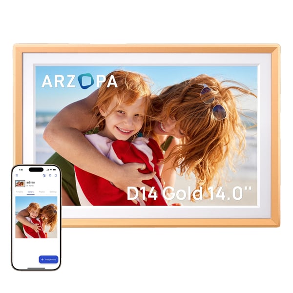 Digitalt Fotoramme, HD Skærm, WiFi Forbindelse,D14